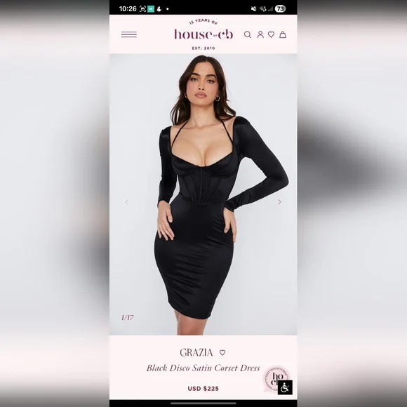 House of CB Elegant Black Dress - Picture 2 of 7